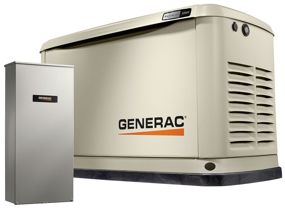 Generac Guardian 10kW Home Backup Generator with 16-circuit Transfer Switch WiFi-Enabled Model #7172