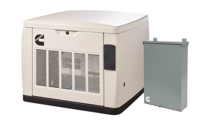 Cummins RS20AC 20KW Quiet Connect Generator w/ 200A SE Transfer Switch