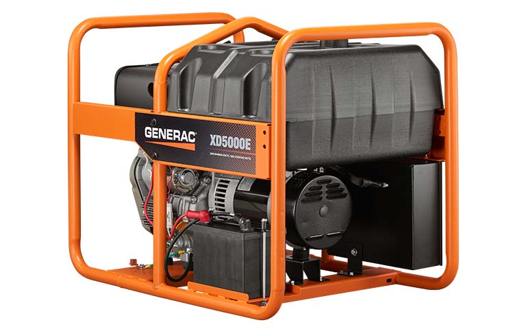 Generac XD5000E- 5000 Watt Electric Start Portable Diesel Generator (CARB) #6864